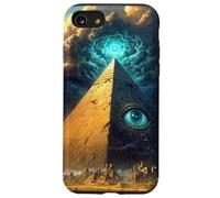 Piramide dell'occhio che vede tutti - Arte misteriosa antica Custodia per iPhone SE (2020) / 7/8