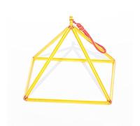 Piramide Di Canto Di Cristallo, Suono Eccellente For La Meditazione Curativa, Con Attaccante Della Campana Di Canto Di Cristallo, For Buddista, Yoga, Riduzione Dello Stress (Color : Yellow_8 Inch)