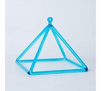 Piramide Di Canto Di Cristallo, Suono Eccellente For La Meditazione Curativa, Con Attaccante Della Campana Di Canto Di Cristallo, For Buddista, Yoga, Riduzione Dello Stress (Color : Blue_11 Inch)