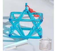 Piramide di canto in cristallo di quarzo blu trasparente Mokaba Merkaba, strumento musicale di guarigione dei chakra perfetto, for la meditazione di guarigione del suono, regalo di yoga for la preghie