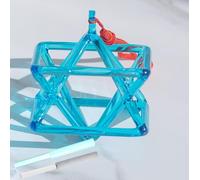 Piramide di canto in cristallo di quarzo blu trasparente Mokaba Merkaba, strumento musicale di guarigione dei chakra perfetto, for la meditazione di guarigione del suono, regalo di yoga for la preghie