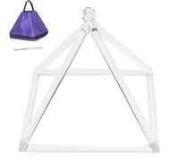 Piramide di Canto in Cristallo di Quarzo da 6 Pollici con Custodia for Il Trasporto Ezquisite, Strumento Musicale curativo for la Meditazione curativa del Suono (Size : 12inch)