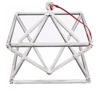 Piramide di canto in cristallo di quarzo trasparente Mokaba Merkaba, strumento musicale di guarigione dei chakra Meditazione di guarigione del suono Yoga(6 inch)
