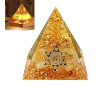 Piramide di Cristallo, Piramide di Orgonite, Resina Piramide Cristallo, Mini Piramide Decorativa per L'home Office, Accessori per La Decorazione Della Scrivania, Decorazioni per Yoga e Divinazione