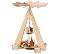 Piramide di Luce Tè Bambini Lanterna Coro Natura Bxhxt 27x38x22cm Nuovo Holtz