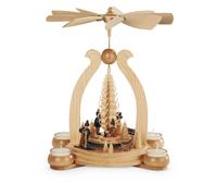 Piramide di Luce Tè da Tavolo Motivo Invernale 1-stöckig Natura Con Tealight