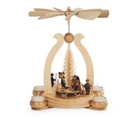 Piramide di Natale con bosco Piramide arcata, 1 piano, 34 cm di.. MU 10356 nuovo