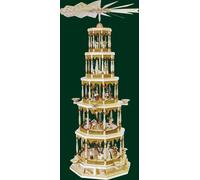 Piramide Di Natale Christi In Legno Con Musica Pyramide Erzgebirge NUOVO 14745