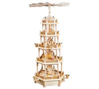 Piramide di Natale la nascitá di Cristo, 4 piani, 70 cm di alte.. RG 16740 nuovo
