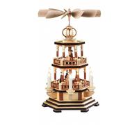Piramide di Natale storia sacra, 2 piani, 47 cm di altezza, ill.. MU 10448 nuovo