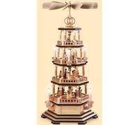 Piramide di Natale storia sacra, 4 piani, 72 cm di altezza, ill.. MU 10680 nuovo