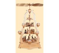 Piramide di Natale storia sacra Piramide arcata, 4 piani, 65 cm.. MU 10690 nuovo