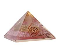 Piramide di orgone di quarzo rosa per vibrazioni d'amore, e protezione da energia negativa - Piramide di cristallo di quarzo rosa naturale (angelo di Gurdian)