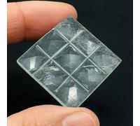 Piramide di quarzo pietra preziosa 9 punti piatto Vastu cristallo guaritore o...