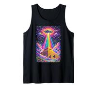 Piramide di rapimento UFO Psichedelico Trippy Hippie Canotta