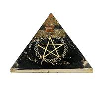 Piramide di shungite e orgonite per campi elettromagnetici e energia negativa | Piramide organica orgonica di cristallo naturale (stella)