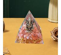 Piramide di vetro con inclusione di un dio , decorazione da