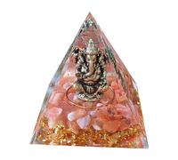 Piramide di vetro con inclusione di un dio , decorazione da