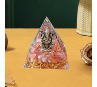 Piramide Di Vetro Con Inclusione Di Un Dio , Decorazione Da Scrivania Di