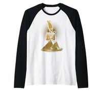 Piramide egizia Dio Osiride Vintage Piramidi di Giza Maglia con Maniche Raglan