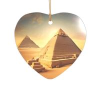 Piramide egiziana nel deserto, regalo per addio al nubilato, ornamento di Natale Mr & Mrs, un regalo unico ricordo di nozze