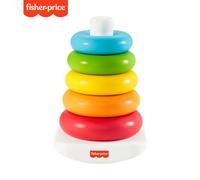 Fisher-Price Piramide 5 Anelli Eco, in Materiali Vegetali, Giocattolo Impilabile per Bambini 6+Mesi