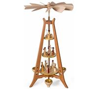 Piramide IN Mid-Century Moderno Stile, Christi Nascita, Natura Bxhxt 28x25x57cm