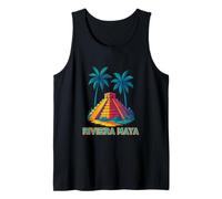 Piramide Maya Sotto Palme Riviera Maya Messico Viaggi Canotta