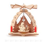 Piramide Mini-Wärmespiel Aiutante Babbo Natale Nel Paese H = Ca 5 CM Nuovo