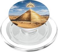Piramide mistica simbolo occhio deserto antico mistero grafico PopSockets PopGrip per MagSafe