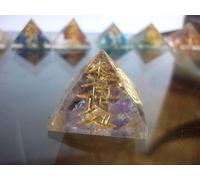 PIRAMIDE ORGONE orgonite AMETISTA REIKI 7 CHAKRA SAHASRARA + CD EBOOK energia