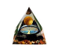 Piramide Spirituale Positiva, Ornamento di Cristalli di Ametista Chakra, Cristallo Chakra Piramide di Cristallo Ornamento per la Decorazione Domestica Meditazione 60mm