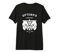 Piramide Teschio Uptempo Hardcore 200 BPM - Uptempo Merch Maglietta Premium