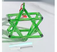 Piramide tibetana in cristallo di quarzo trasparente otticamente verde, per meditazione curativa, strumento musicale per la guarigione e la guarigione, piramide a percussione per yoga, 25,4 cm