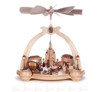 Piramide " Vecchio Dresda ", per Luci da Tè Bxhxt 34 Cmx33 Cmx26,5 CM Nuovo