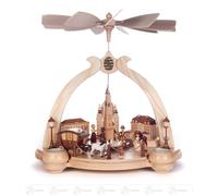 Piramide " Vecchio Dresda ", per Luci da Tè Bxhxt 34 Cmx33 Cmx26,5 CM Nuovo