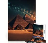 Piramidi al tramonto, Giza - Puzzle difficile per adulti, 1000 pezzi, gioco intelligente da fare a casa, divertente da assemblare, regalo festivo (38x52cm)