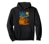 Piramidi Desert Fantasy Pittura Opera d'arte Cammello egiziano Felpa con Cappuccio