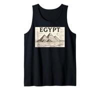 Piramidi egiziane Vintage di Giza Egitto Souvenir di Viaggio Canotta