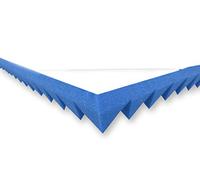 Piramidi in gommapiuma (blu autoadesivo ca. 49 x 49 x 5 cm) per isolamento acustico