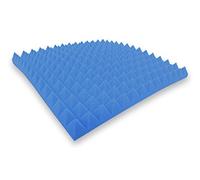 Piramidi in gommapiuma (blu ca. 49 x 49 x 5 cm) per isolamento acustico