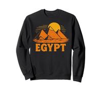 Piramidi retrò Giza Simbolo Egiziano Viaggio Egitto Felpa