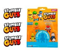 Piramix Stumble Guys Serie 3, Set di 3 Mini Figurine da Collezione con Personaggio Misterioso, Giocattoli d'Azione