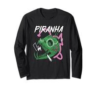 Piranha Pesce Selvatico Piranha Maglia a Manica