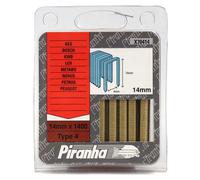 Piranha X70414 Tipo 4 Graffette 14Mm Bosch Ptk19E Ptk28E, Aeg, (5 Pacchi)