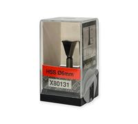 Piranha X80131 6Mm Hss Dovetail Twin Flute Router Bit Cutter D:14.3Mm X L:12.4Mm