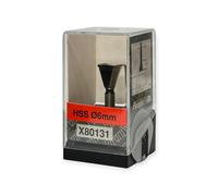 Piranha X80131 6Mm Hss Dovetail Twin Flute Router Bit Cutter D:14.3Mm X L:12.4Mm