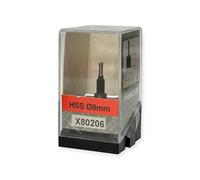 Piranha X80206 8Mm Hss Dritto Singolo Flute Fresa Cutter D:3Mm X L:8Mm