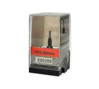Piranha X80206 8Mm Hss Dritto Singolo Flute Fresa Cutter D:3Mm X L:8Mm