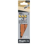 Piranha XX21192 - Lama per seghetto, legno, 152 mm, 2 pezzi